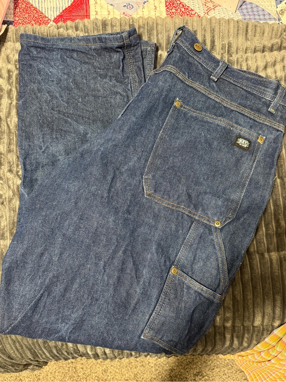 Keys -Men's Blue Carpenter Jeans - Unbranded